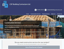 Tablet Screenshot of csfbuildingcontractors.com